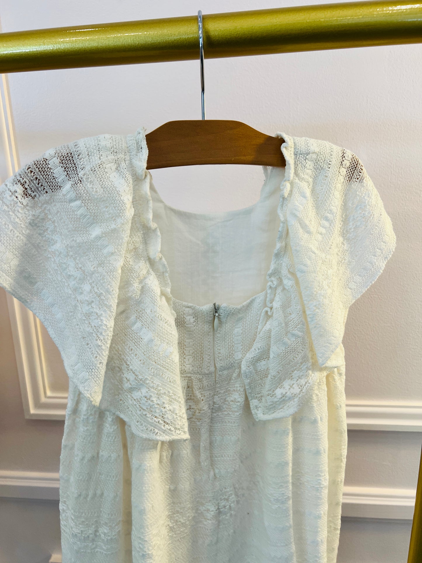 Tartine Et Chocolat Lace Ceremonie Dress Creme