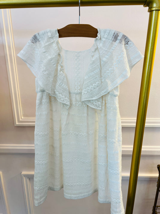 Tartine Et Chocolat Lace Ceremonie Dress Creme