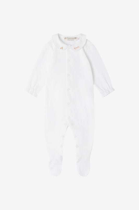 Bonpoint Girls Pajamas Tintina Apricot