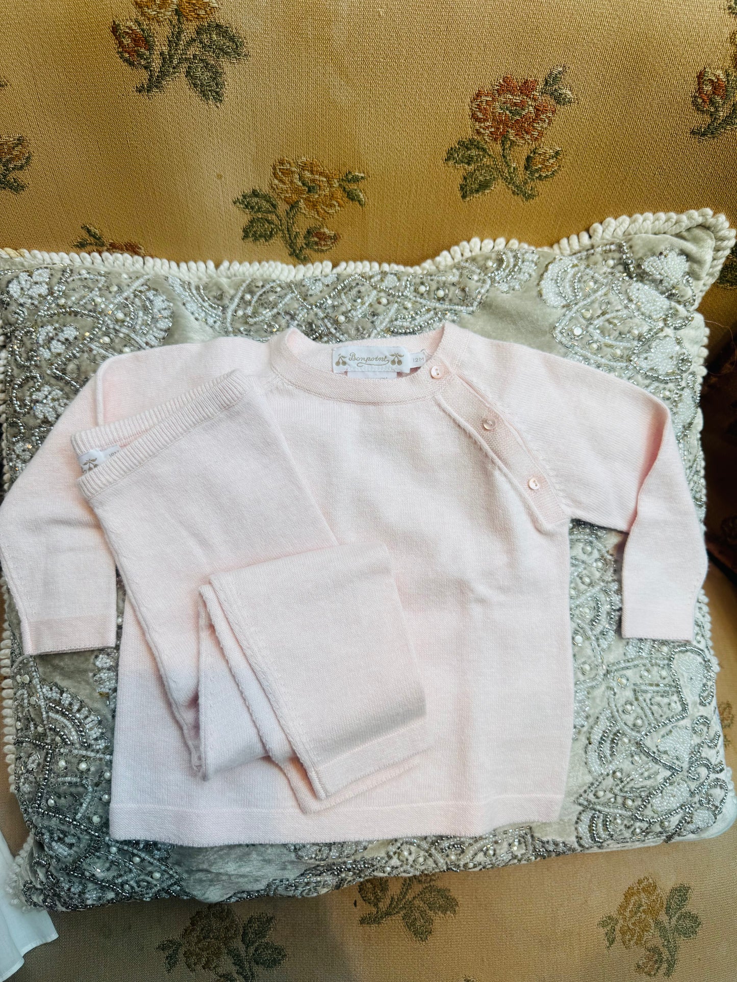 Bonpoint Girls Ensemble Fabricota Rose