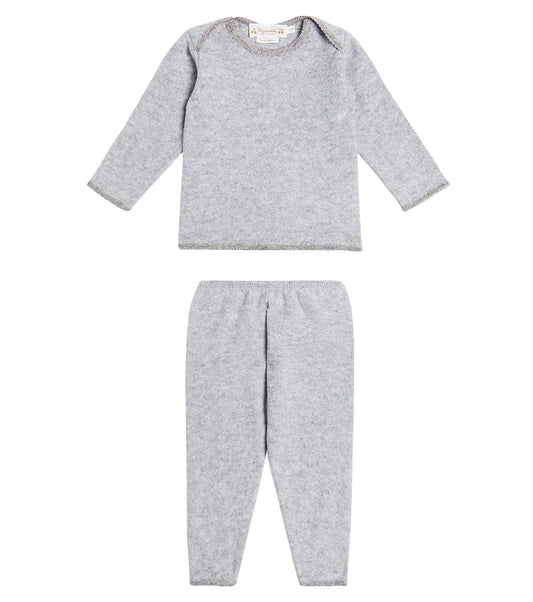 Bonpoint Boy Outfit Bambini 100% Cashmere blue/grey