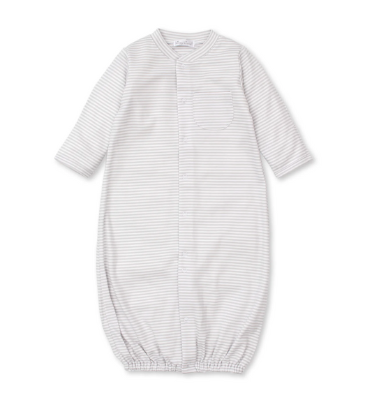 Kissy Kissy simple stripes silver convertible gown