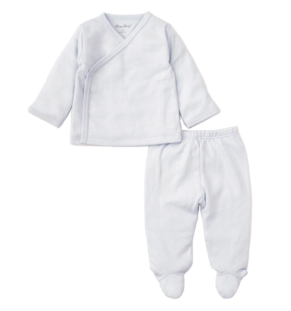 Kissy Kissy Pointelle Set Lt. blue