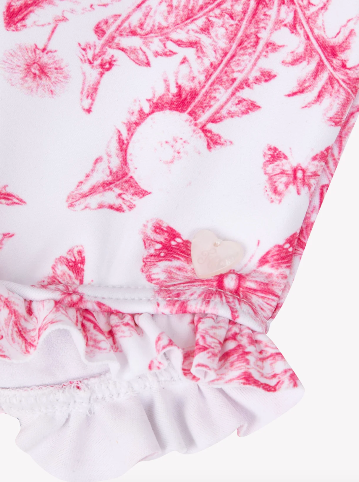 Tartine Et Chocolate White And Pink Floral Hedgehog Swimsuit