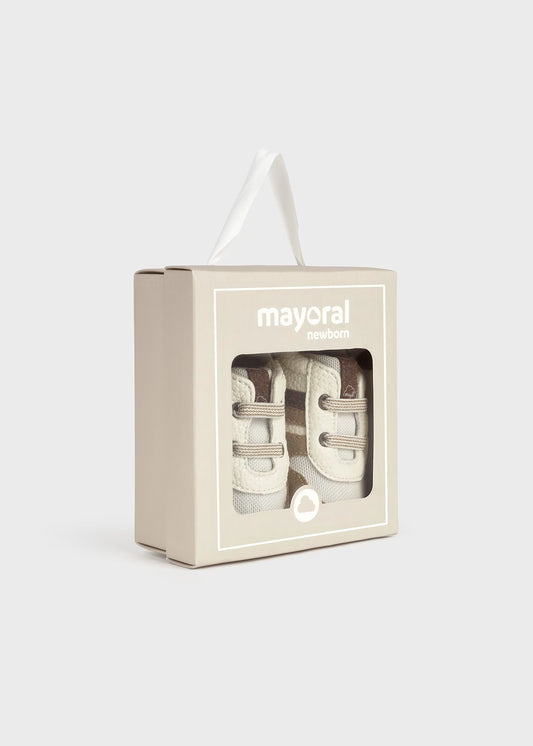 Mayoral Newborn Striped Sneakers