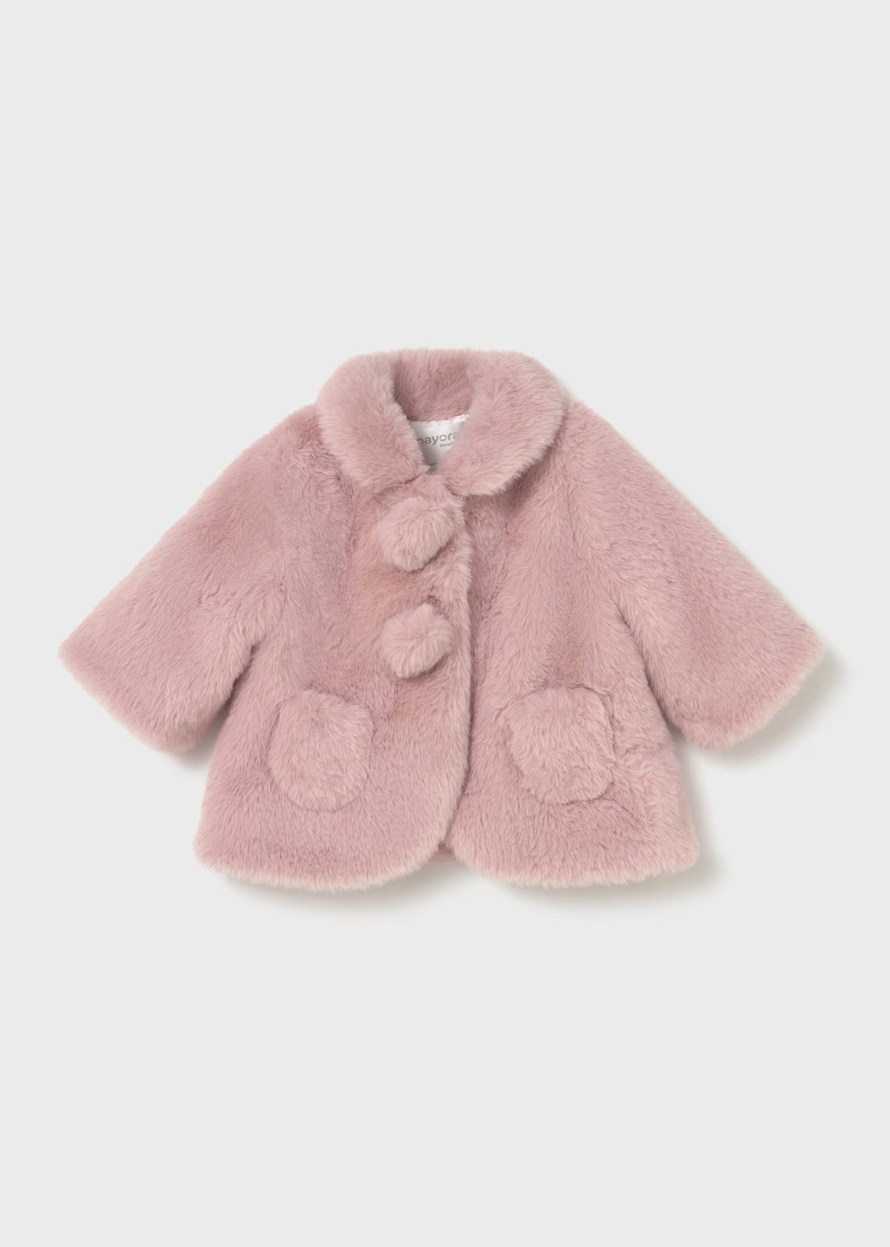 Mayoral newborn fur coat petalo