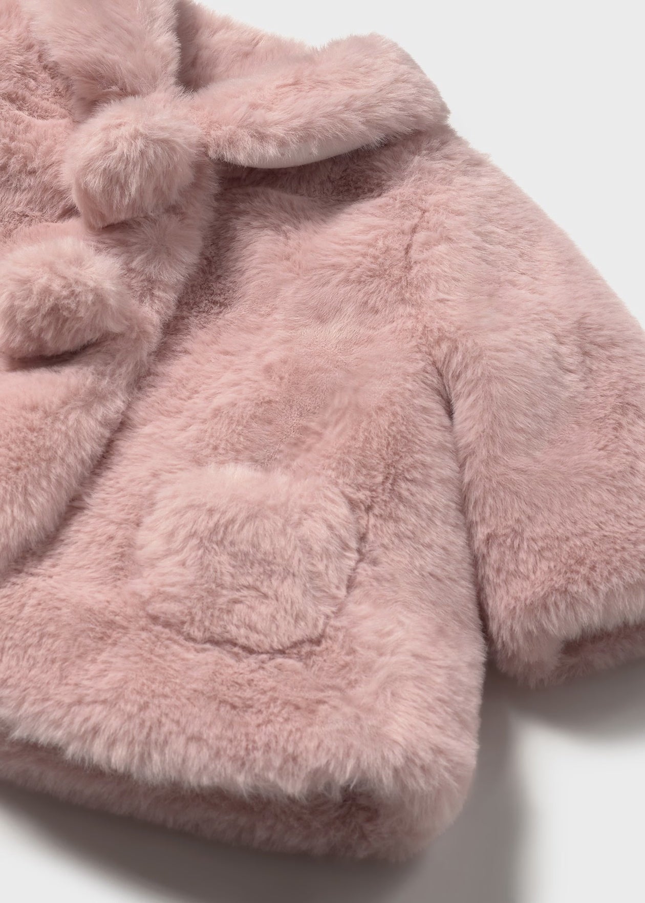 Mayoral newborn fur coat petalo