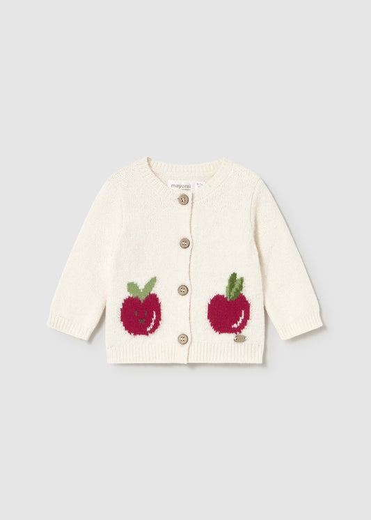 Mayoral Newborn Apple Cardigan
