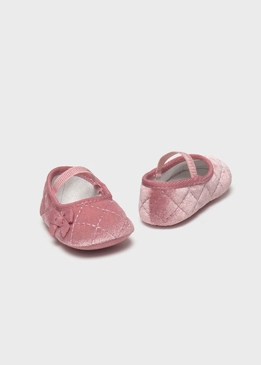 Mayoral Newborn Velvet Mary Jane