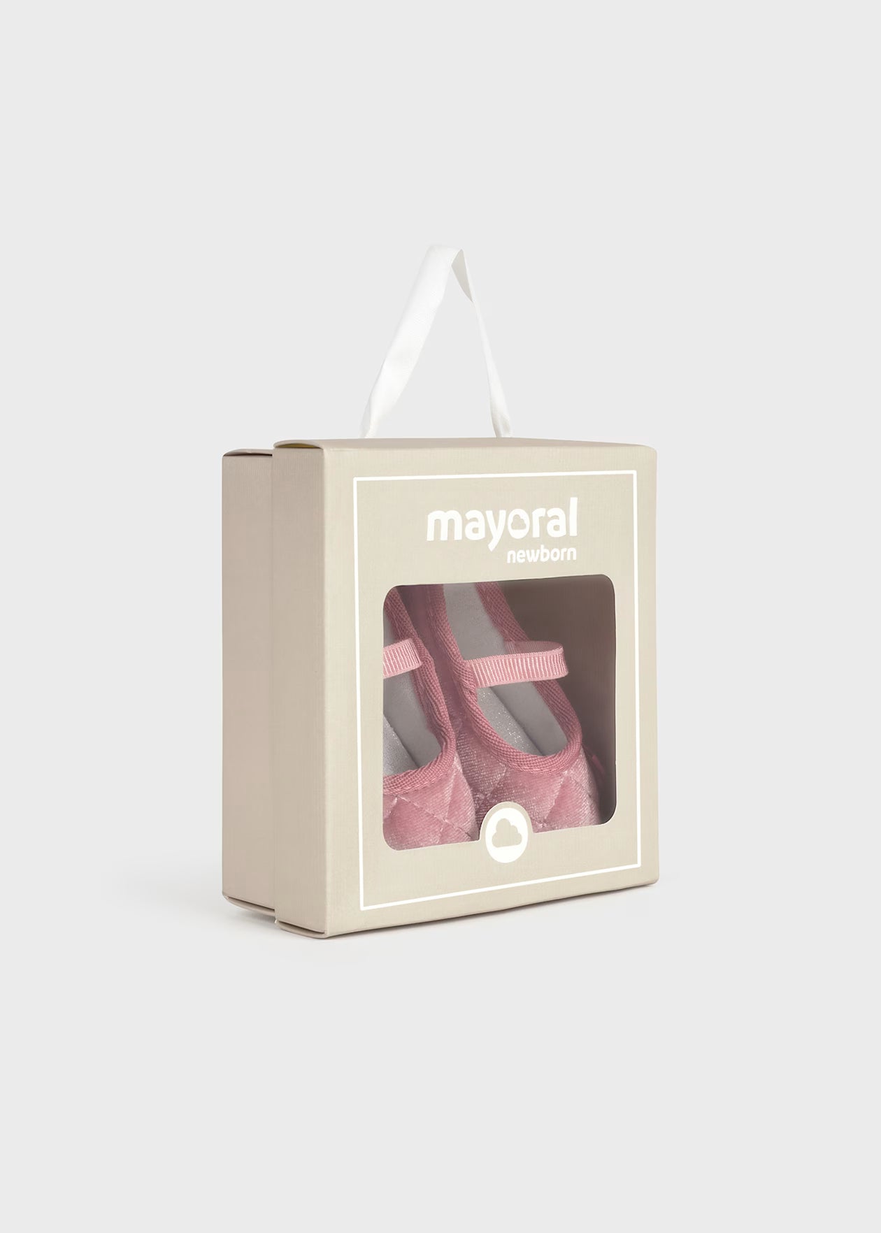 Mayoral Newborn Velvet Mary Jane